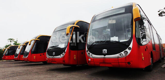 Gantengnya Gannn....Wajah Baru Armada TransJakarta