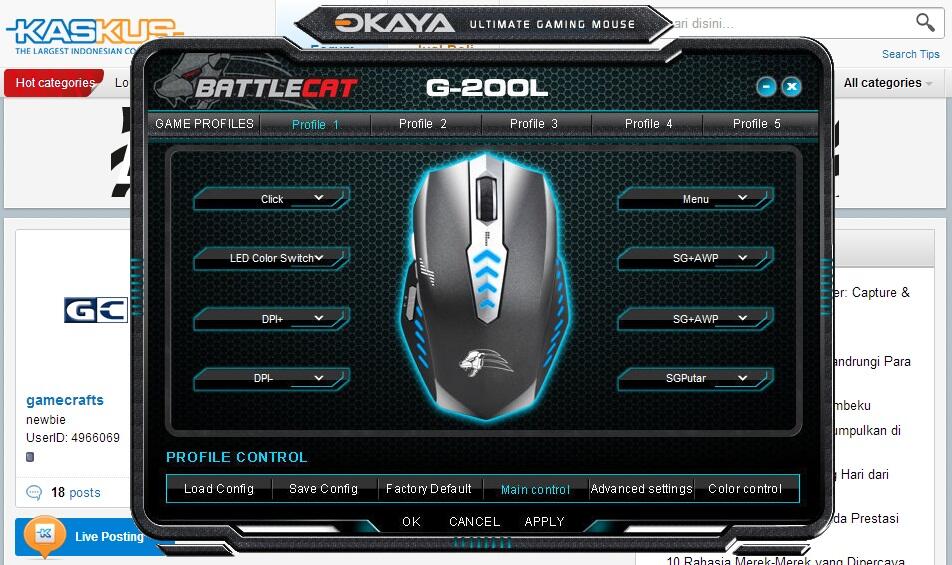 Mouse Game Makro (bisa PB) 100rb -an