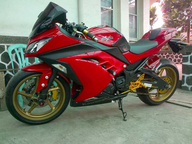 Cari Ninja 250Fi Merah 2012 Full Modif Limbah Moge 