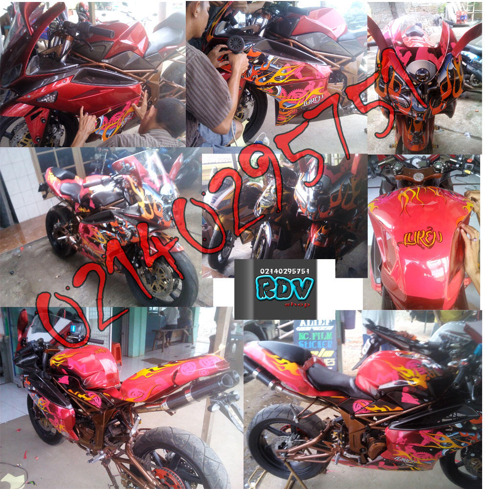 DECAL /STRIPPING MOTOR CUSTOM UNTUK SEMUA MOTOR DESAIN SUKA SUKA AGAN