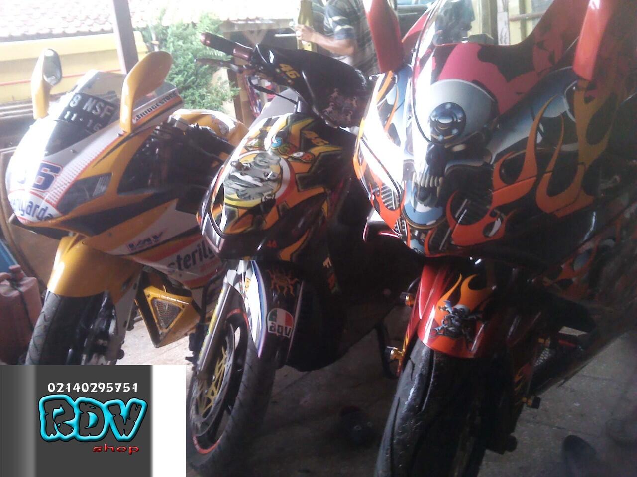 DECAL /STRIPPING MOTOR CUSTOM UNTUK SEMUA MOTOR DESAIN SUKA SUKA AGAN