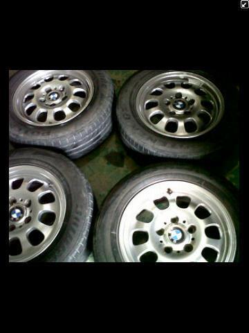 WTS : Velg OEM Biem seri 3 + Ban Brigestone G3 205/60r15