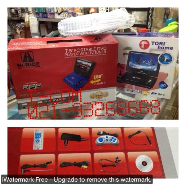 READY DVD Portable 7.5" dan 9.8"