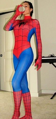 Cewe2 Pake Costum Ala Spiderwoman Gan BB DIKIT !! CEKIBROTT 