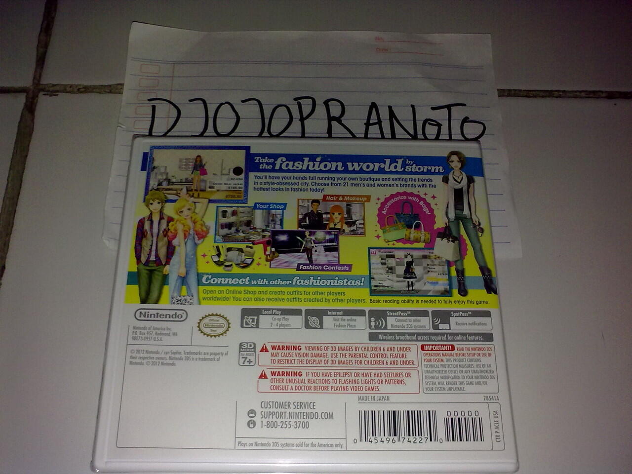 Style Savvy Trendsetters Nintendo 3DS Baru BNIB