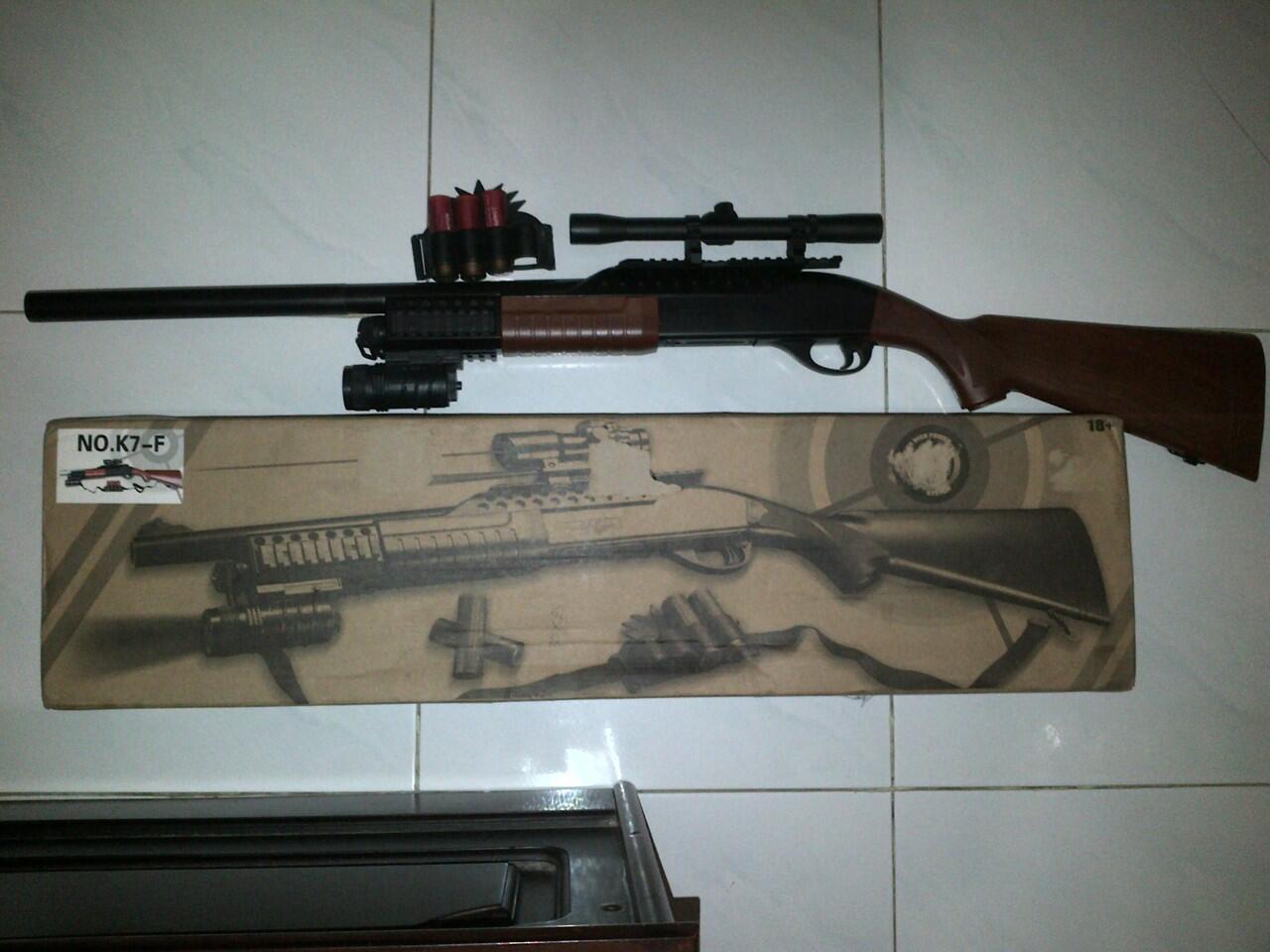 JUAL "SNIPER" SHOTGUN K7F SPRING FULL UPGRADE