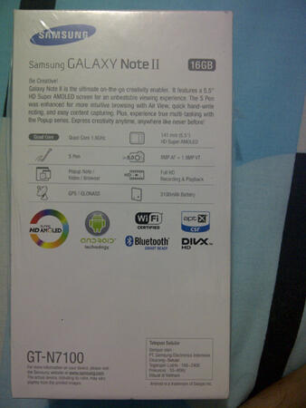 Galaxy Note 2 BRAND NEW IN BOX white