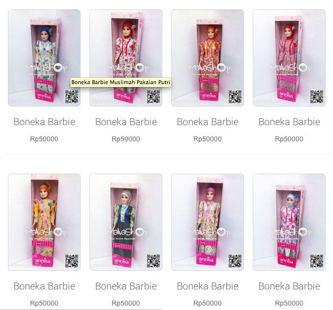 Boneka Barbie Muslimah dengan Berbagai Profesi, Dokter, Guru, Chef, Koki dan Polisi