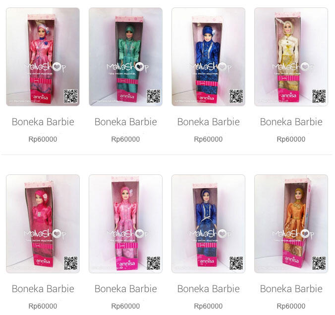Boneka Barbie Muslimah dengan Berbagai Profesi, Dokter, Guru, Chef, Koki dan Polisi