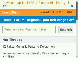 The Official Kaskus App on Blackberry