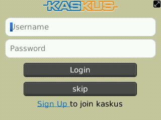 The Official Kaskus App on Blackberry