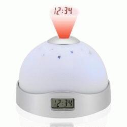 JAM ALARM PROYEKTOR PROYEKSI WAKTU + BULAN BINTANG - STARRY PROJECTION CLOCK