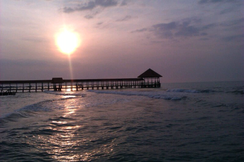 indahnya Sunset di PAI Tegal