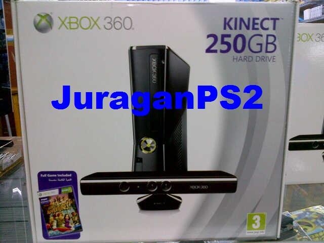 PS3 KILLER = NEW Xbox 360 SLIM 250gb XBOX 4GB KINECT ORIGINAL RGH jailbreak terbatas!