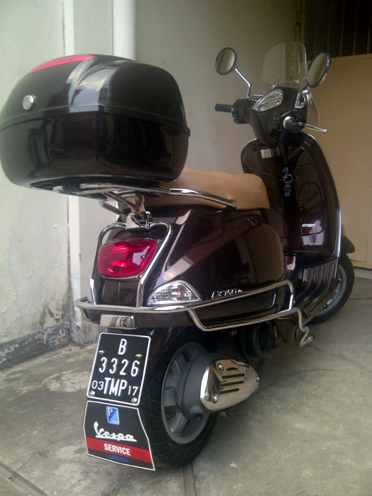 Top Box Vespa LX Original (second) - Repaint Tuscany Brown