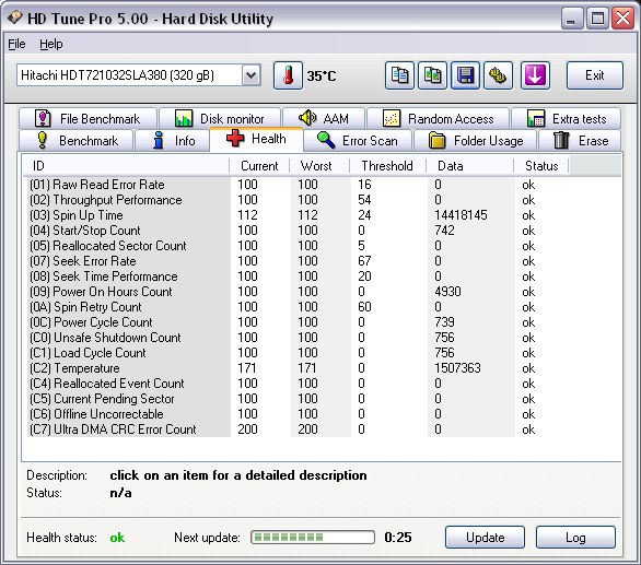 HDD HITACHI 3.5" 320 GB SATA,,,Ready 2 Unit