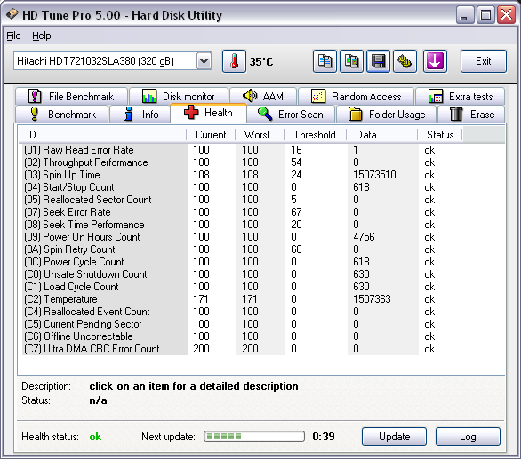 HDD HITACHI 3.5" 320 GB SATA,,,Ready 2 Unit