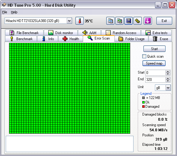 HDD HITACHI 3.5" 320 GB SATA,,,Ready 2 Unit