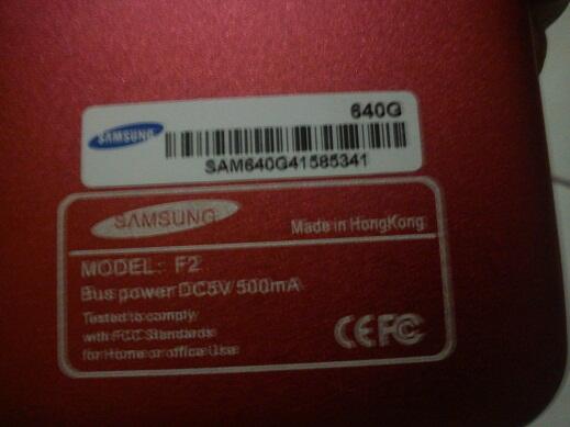 Jual HDD External (Enclosure) 640GB bekas / 2nd Full film Jepang