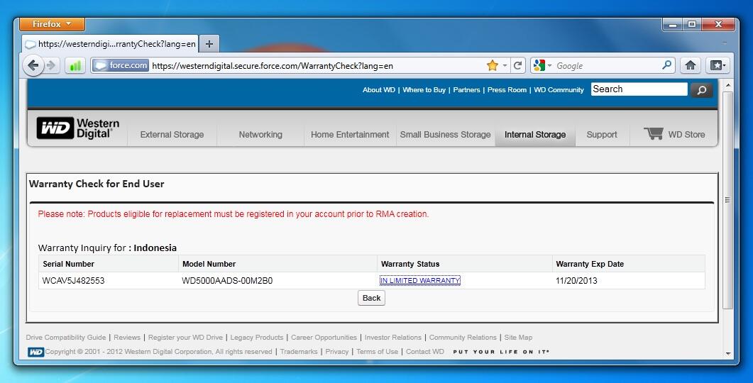 Hardisk HDD SATA PC Internal WDC 500GB Garansi Panjang Jogja Yogya
