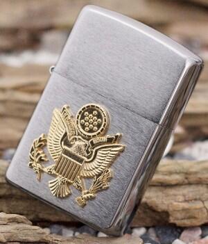 LELANG ZIPPO 280ARM US ARMY EMBLEM..Banyak Stock Lain PLUS DISKON..Ori & New