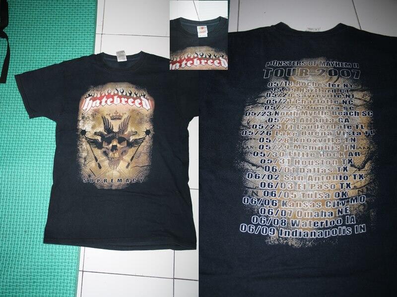 JUAL BEND MERCH, MR BIG TOUR 1993. HATEBREED 2007 TOUR. GOOD CHARLOT ROLLING STONE.