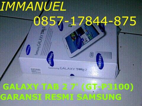 SAMSUNG GALAXY TAB 2, 7, (gt-p3100), 1000%BARU (bnib), GARANSI RESMI SAMSUNG