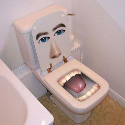 Bahkan Toilet pun jadi bahan Kreatif nya manusia !