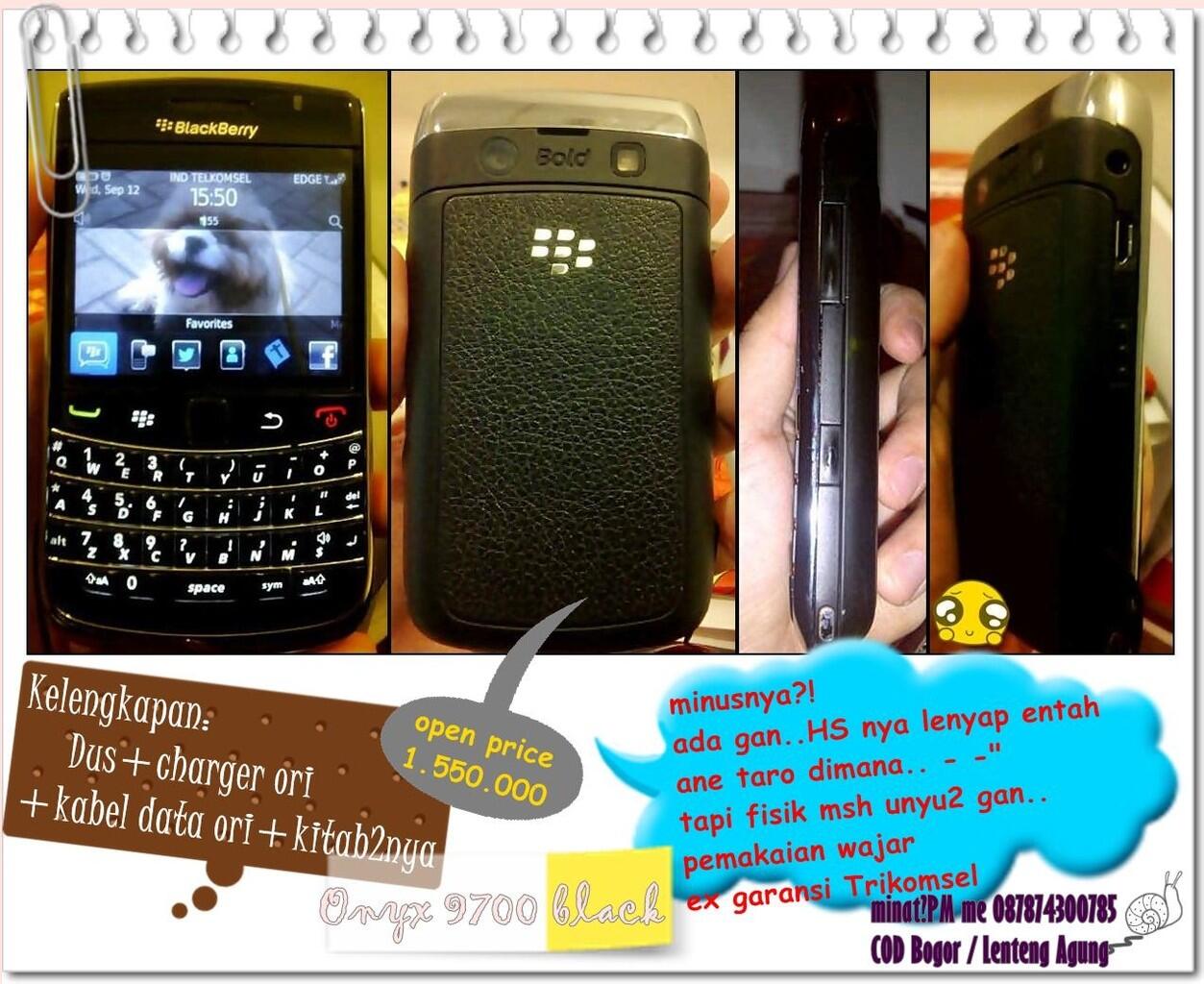 BB Onyx 9700 Black - Bogor