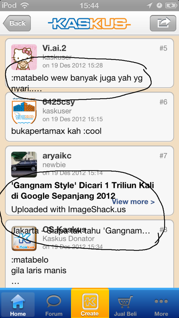 KASKUS APPS FOR APPLE.... bagus gan.. cuma masi berantakan :(