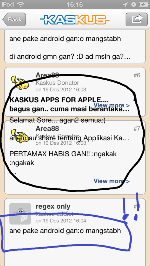 KASKUS APPS FOR APPLE.... bagus gan.. cuma masi berantakan :(