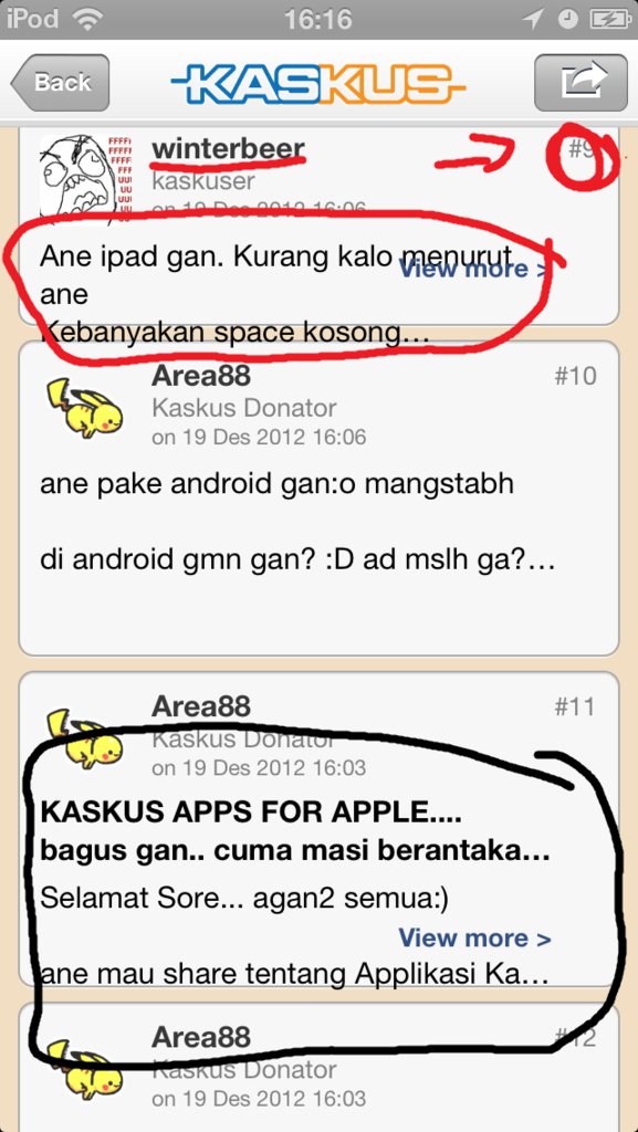 KASKUS APPS FOR APPLE.... bagus gan.. cuma masi berantakan :(