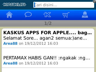 KASKUS APPS FOR APPLE.... bagus gan.. cuma masi berantakan :(