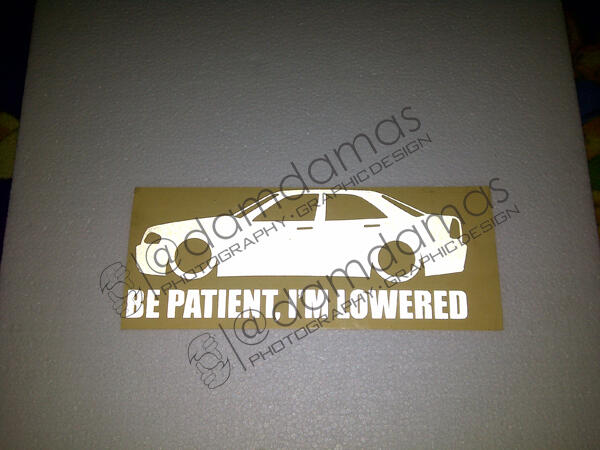 Stiker (decal) Mercedes, BMW, Toyota Crown, dll