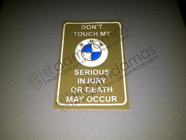 Stiker (decal) Mercedes, BMW, Toyota Crown, dll