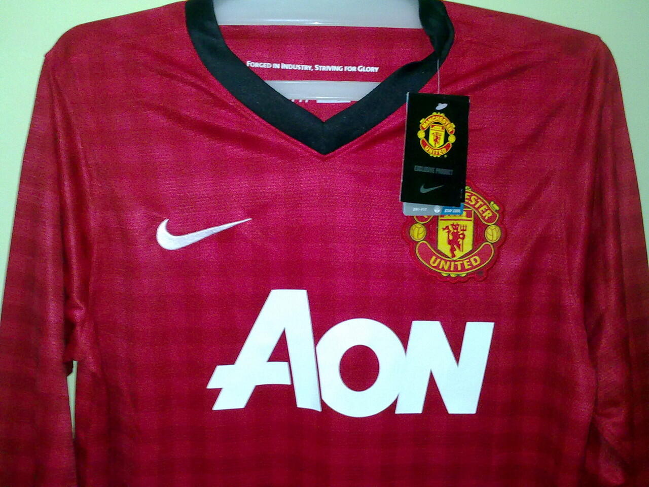 Jersey Grade Ori MANCHESTER UNITED HOME 2012/2013 LONGSLEEVE
