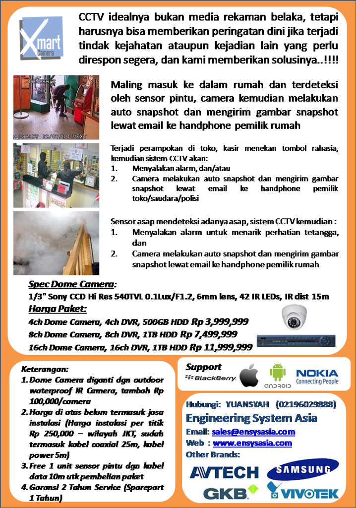 Ensys jual CCTV murah tp ga murahan