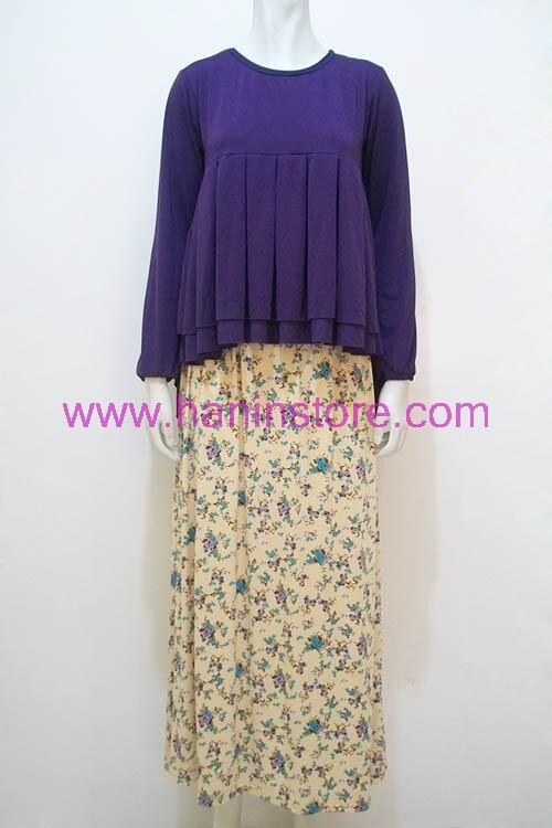 G1368 Stelan Rok Jersey-Busana Muslim Terbaru Hanin Store