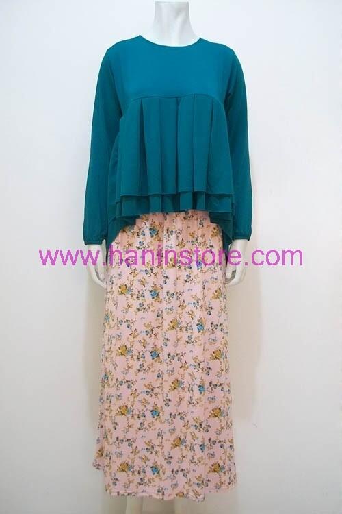 G1368 Stelan Rok Jersey-Busana Muslim Terbaru Hanin Store