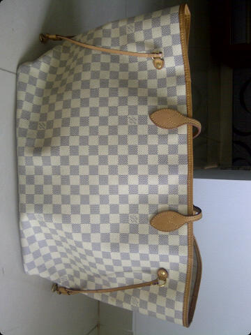 tas LV neverfull azzure authentic