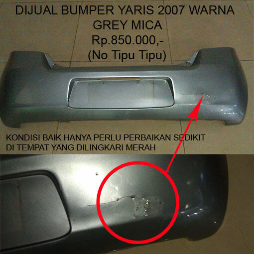 Dijual Bumper Toyota Yaris 2007