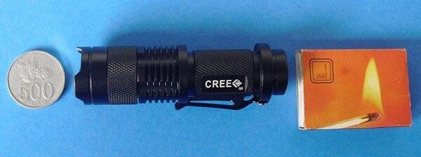 Senter CREE ZOOM Q5 UltraFire(General) MINI X8022 3Mode Paket Komplit