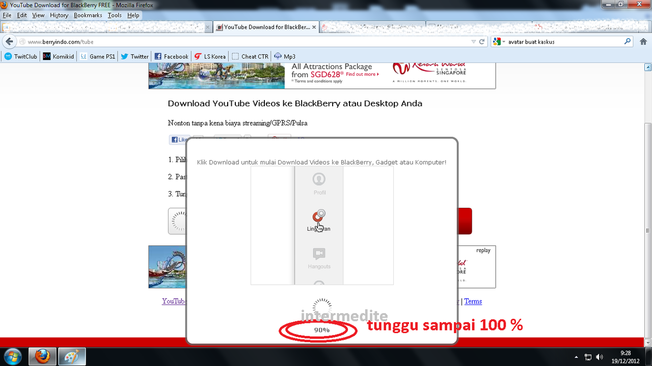 &#91;Tutorial&#93; Download Video Youtube ke BlackBerry/PC