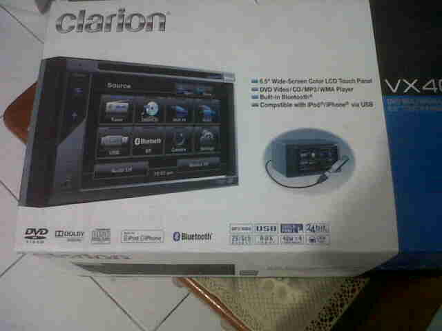 jual HU 2din Clarion VX 400A + Power 6 Channel Intersys ISA650X USA