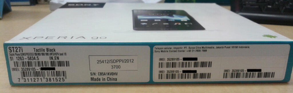 XPERIA GO BLACK BNIB MURAH