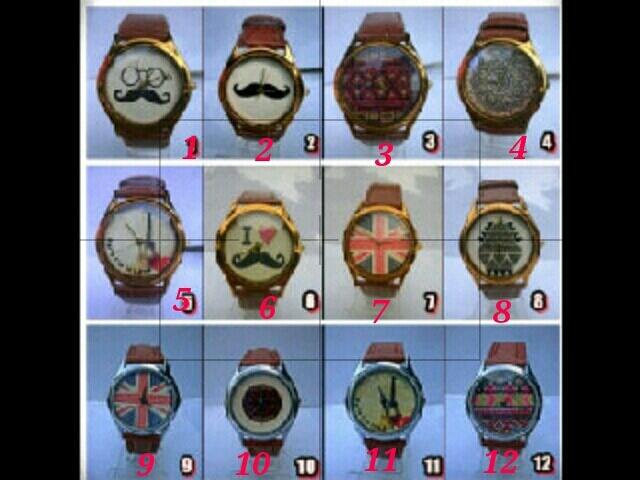 Jual jam tangan moustache keren