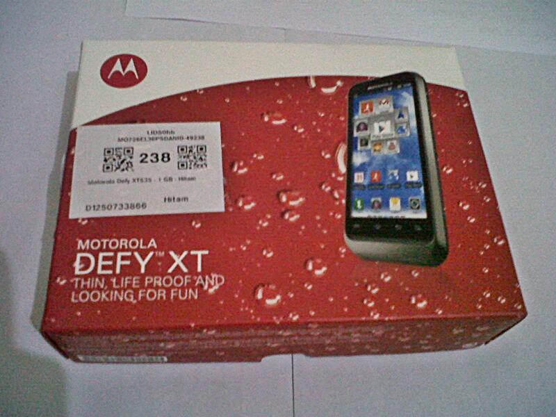 Motorola Defy XT535 Baru 1 hari Bandung