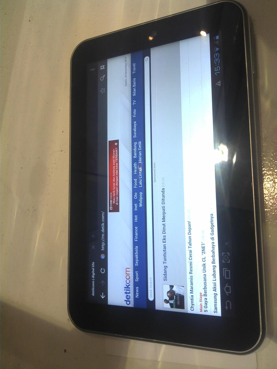 tablet 7 inch cyrus slim 3g wifi murah az lah like new