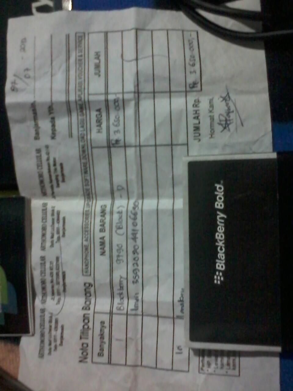 BB 9790/ONYX3/BELLAGIO HITAM BANDUNG GARANSI PANJANG