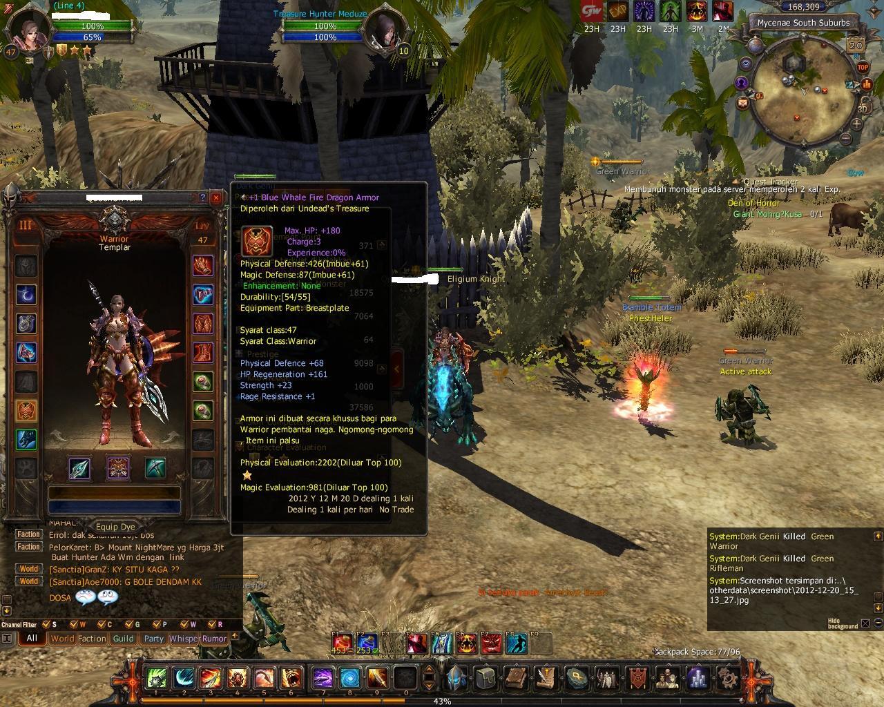 JUAL CHAR ELEGIUM TEMPLAR (TB) STRONG BANDUNG